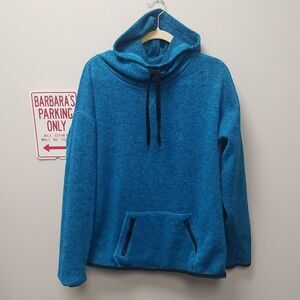 CHAMPION MENS BLUE/BLACK HOODIE SWEATSHIRT SZ XLARGE